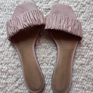 Reformation Pink Slide Sandals